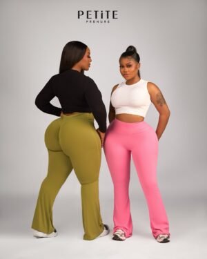 Split bum palazzo leggings